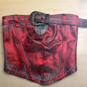 Jaded London Midtown Metallic Corset